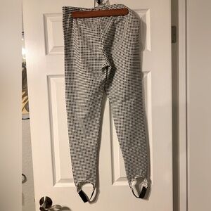 Vintage Black & White Stirrup Pants